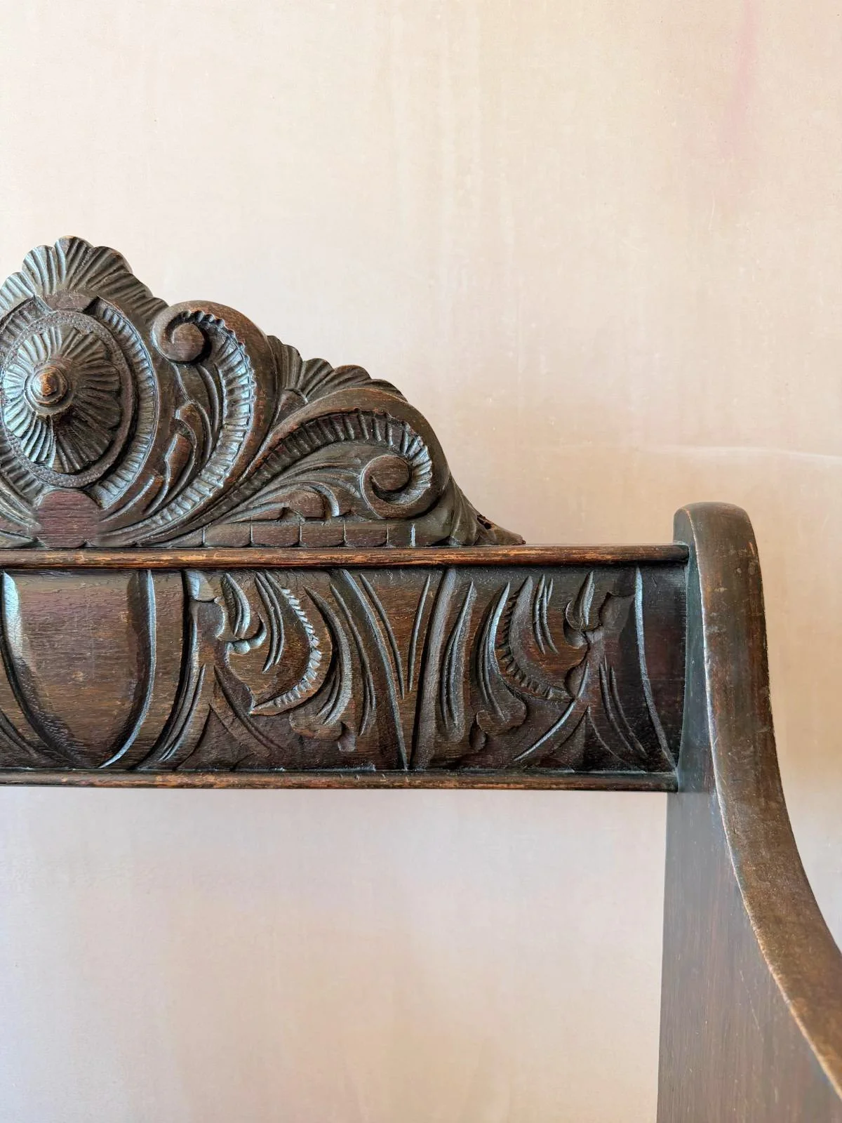 'Little Majesty' 19th century child's hall chair detail 1.jpg