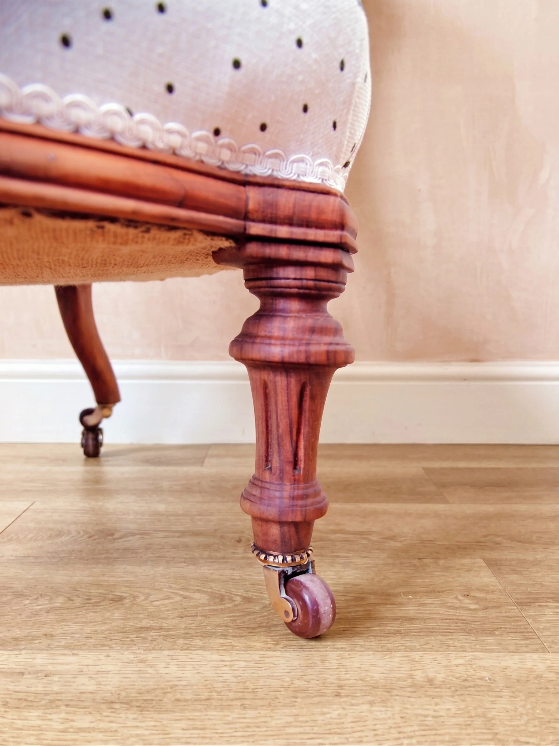 'Nursie I' - 19th Century Nursing Chair detail 1.jpg