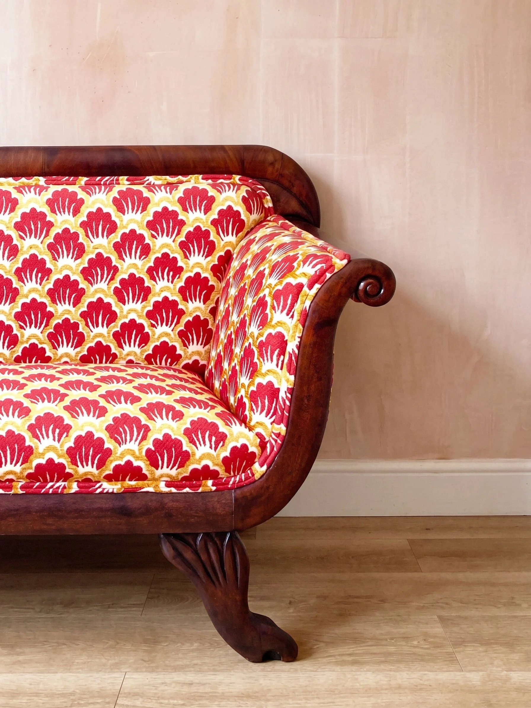 'The Petite' - 19th Century Regency Child's Sofa detail.jpg