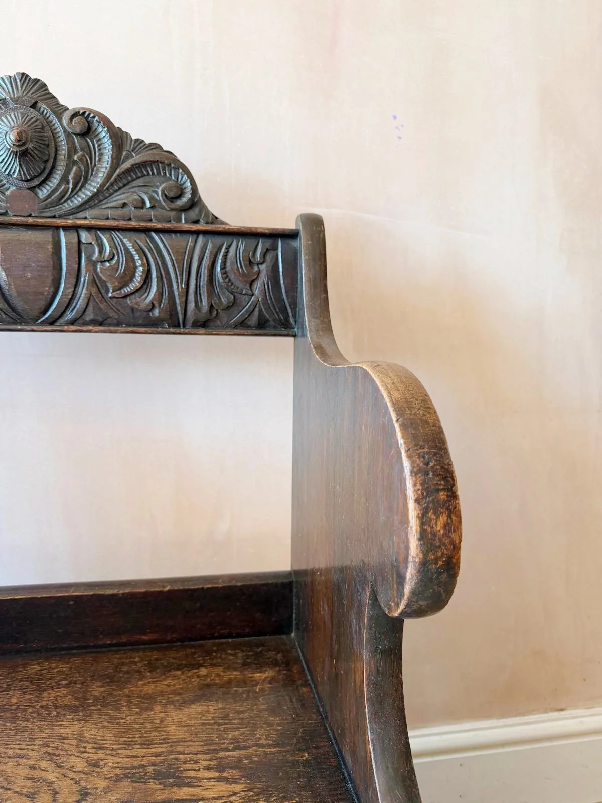 'Little Majesty' 19th century child's hall chair detail 2.jpg