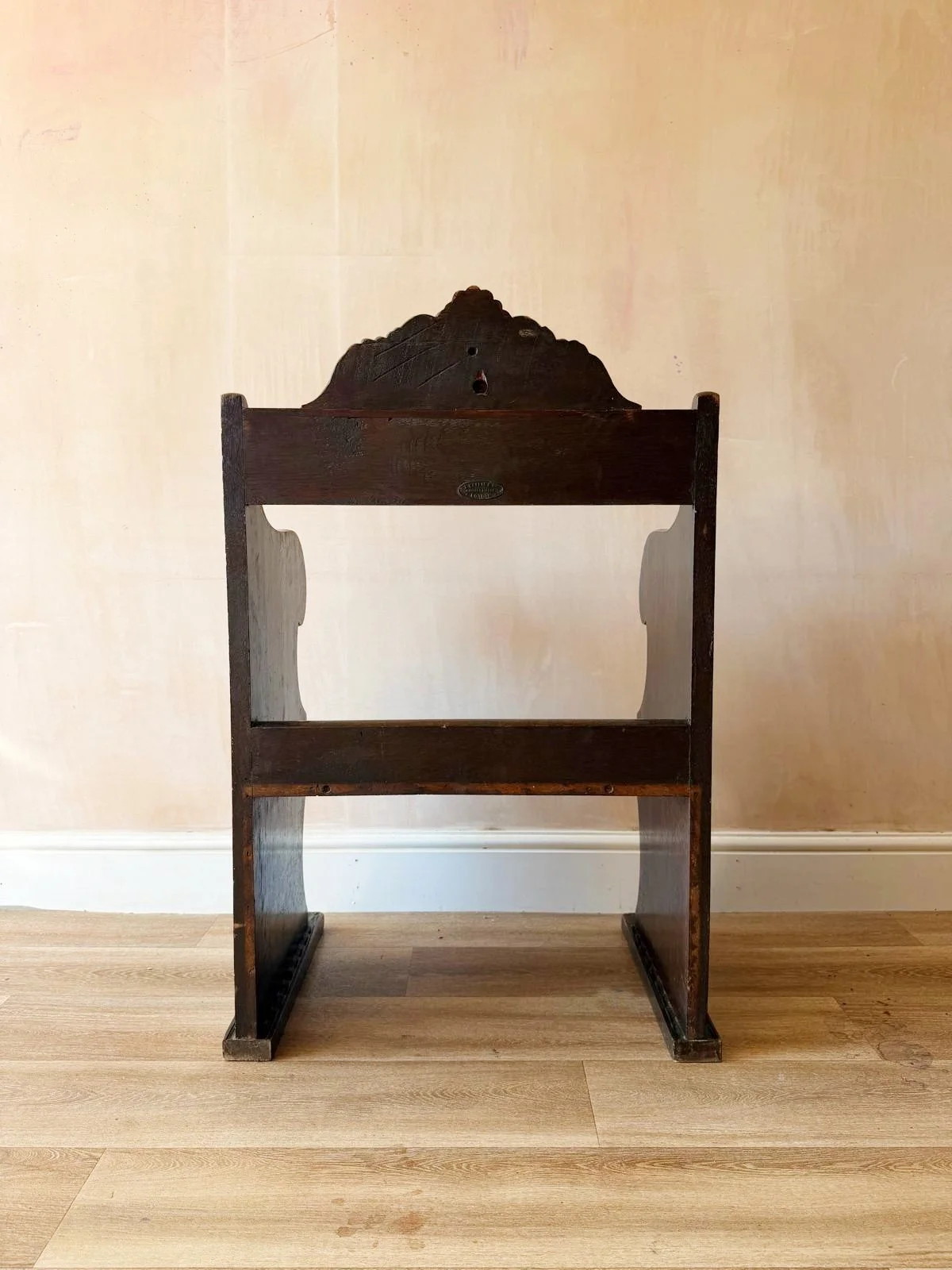 'Little Majesty' 19th century child's hall chair back.jpg
