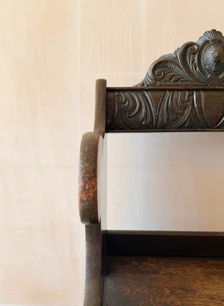 'Little Majesty' 19th century child's hall chair detail 4.jpg