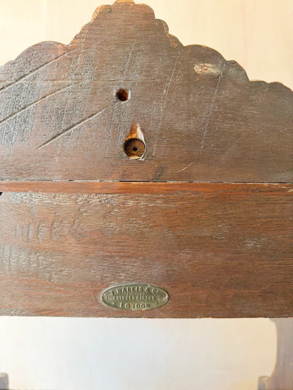 'Little Majesty' 19th century child's hall chair detail 5.jpg