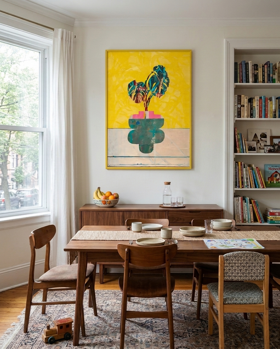 Yellow Monstera - dining room 1.png