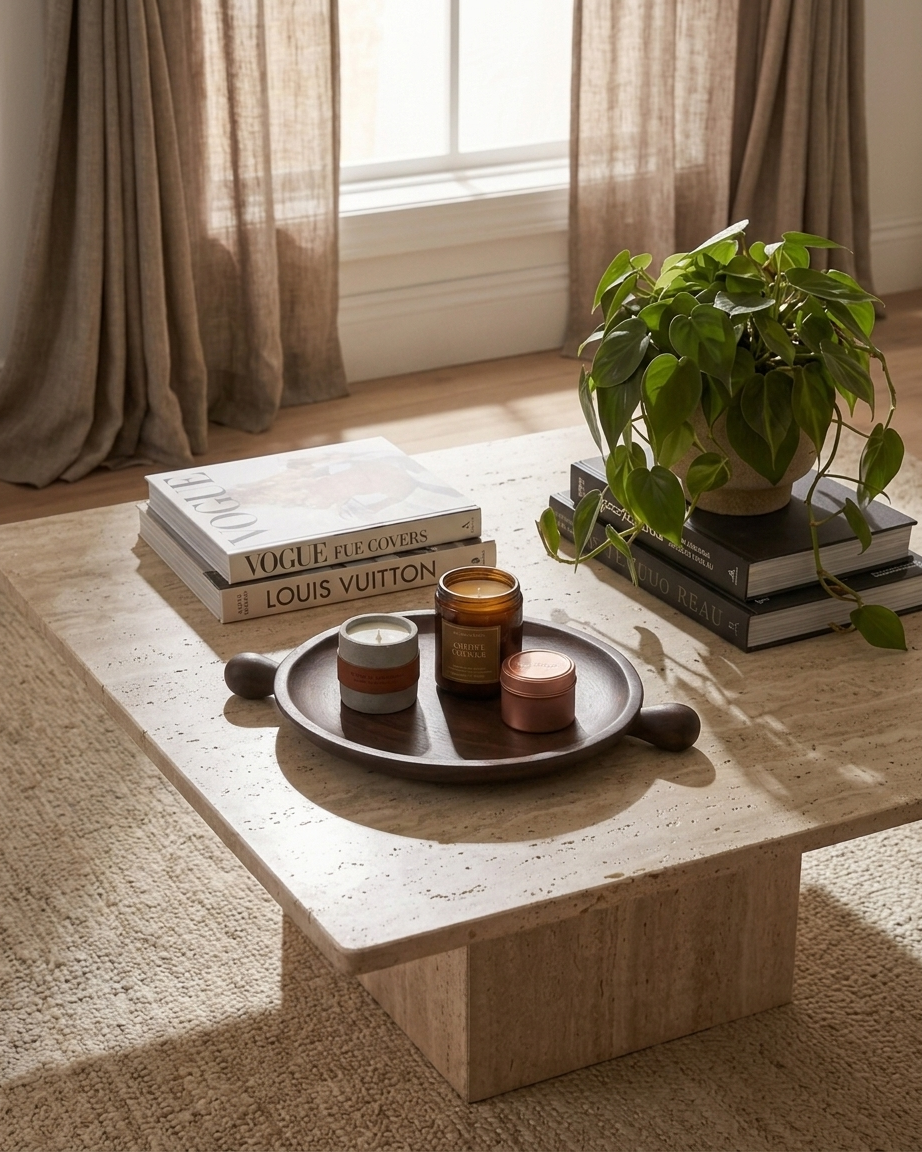 How to Style a Coffee Table Without Making It Look Cluttered