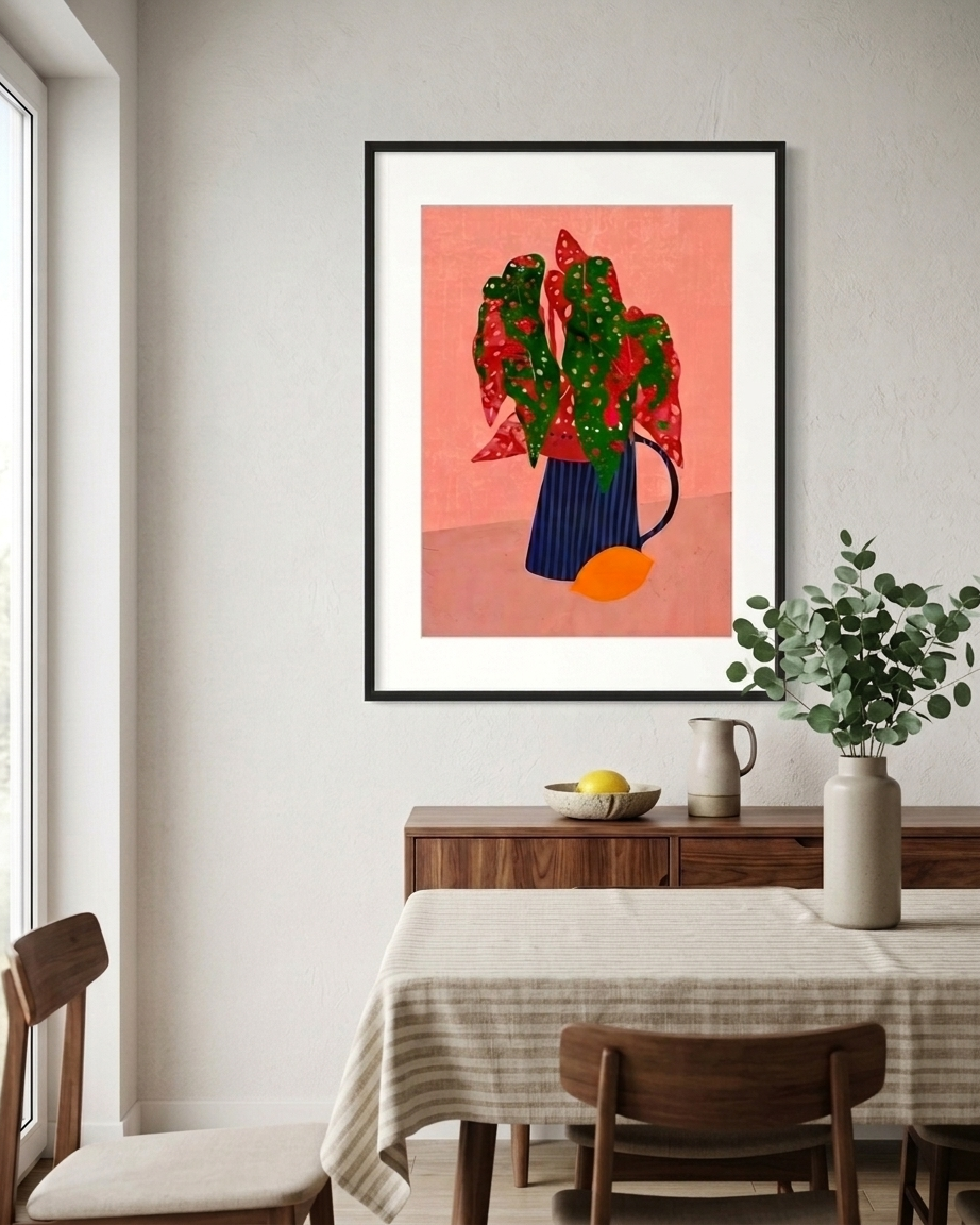 Vertical Striped Vase - dining room 2.png