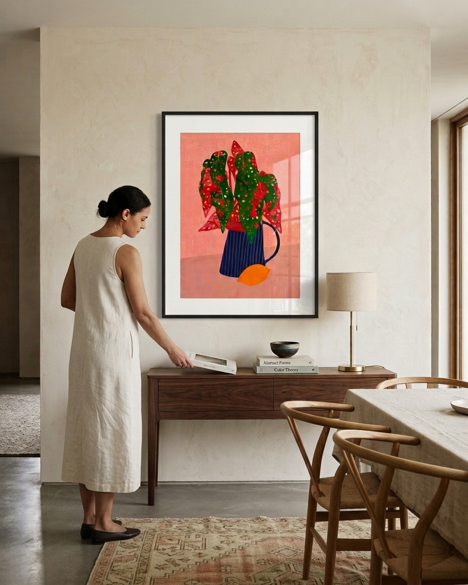 Vertical Striped Vase - dining room 3.png
