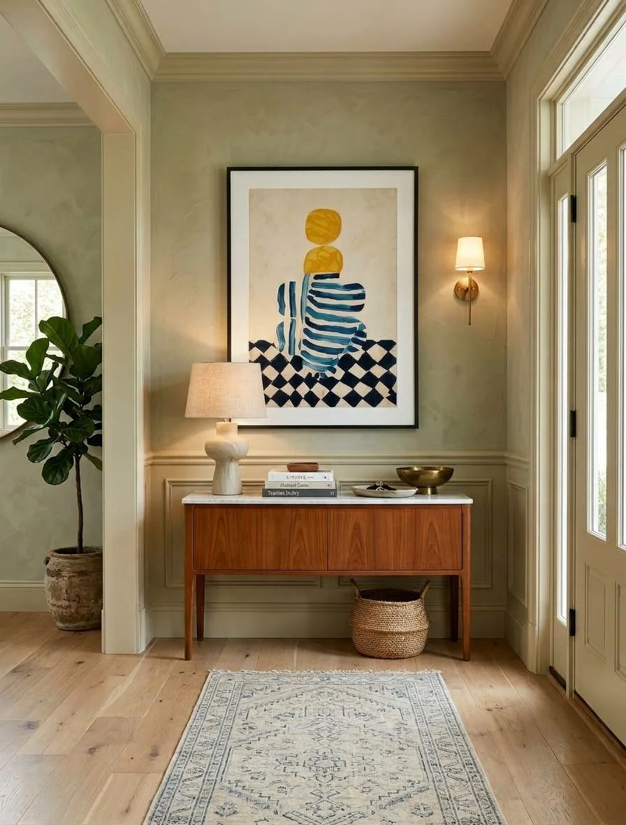 Striped Vase - home entryway.jpeg