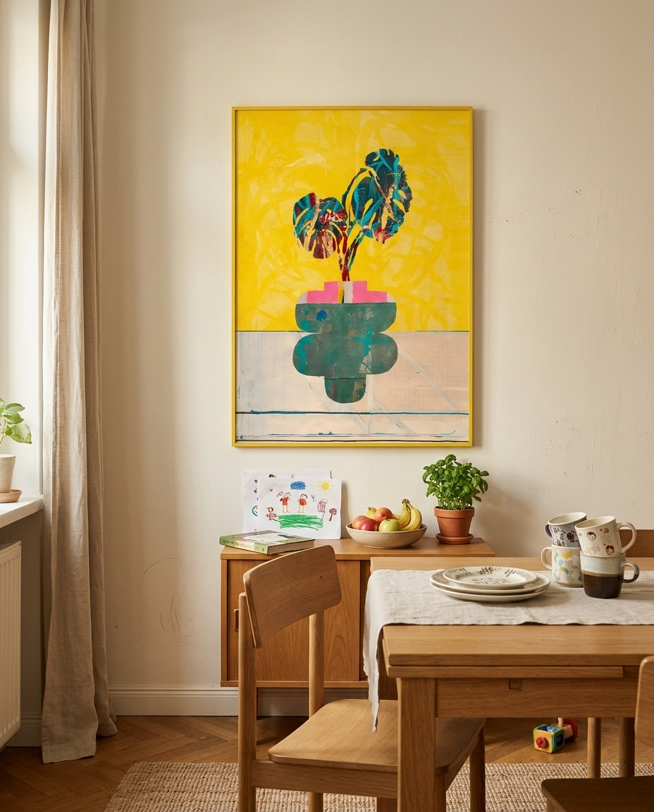 Yellow Monstera - dining room 2.png