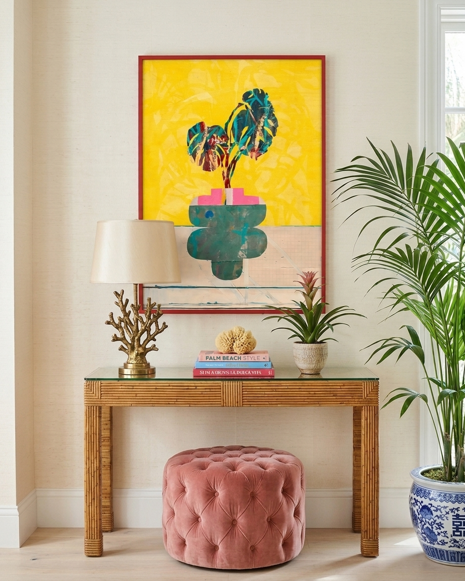 Yellow Monstera - living room 4.png