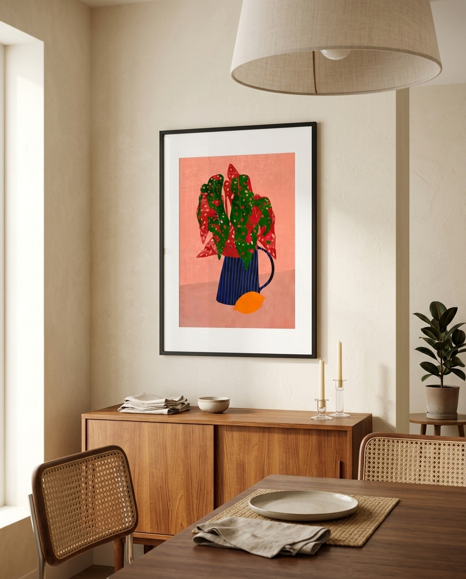Vertical Striped Vase - dining room 1.png