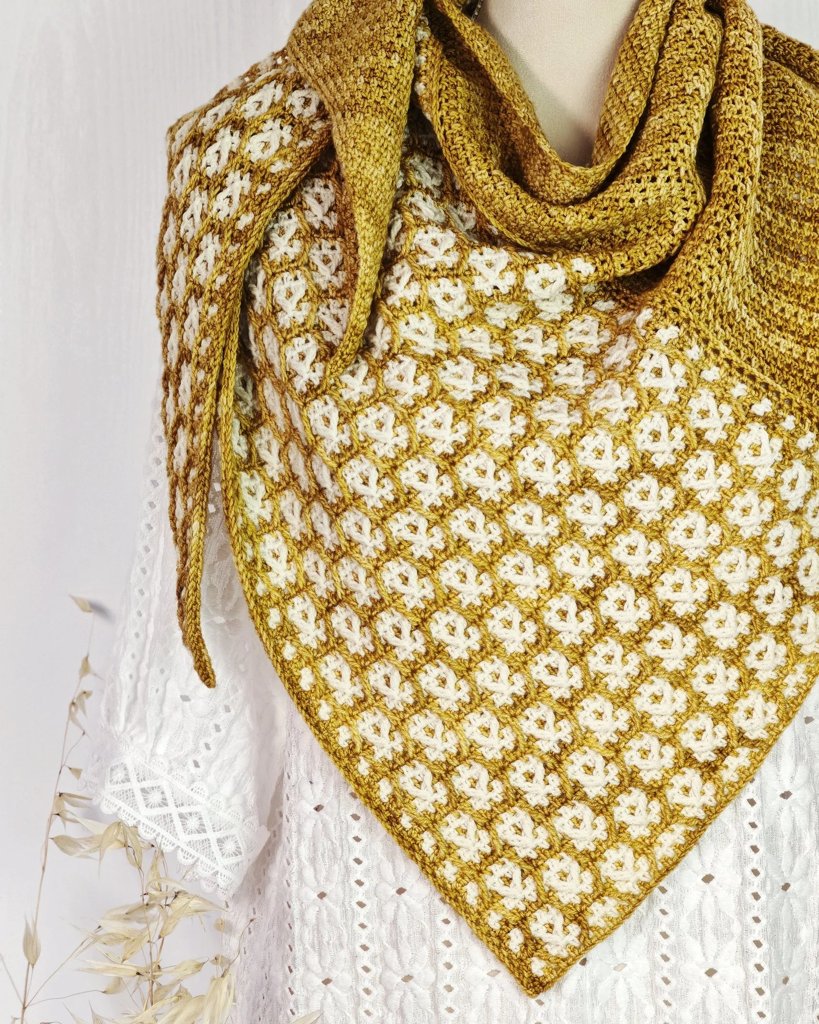 Creative Crochet: Giving Two Shawls a New Life as One Wrap