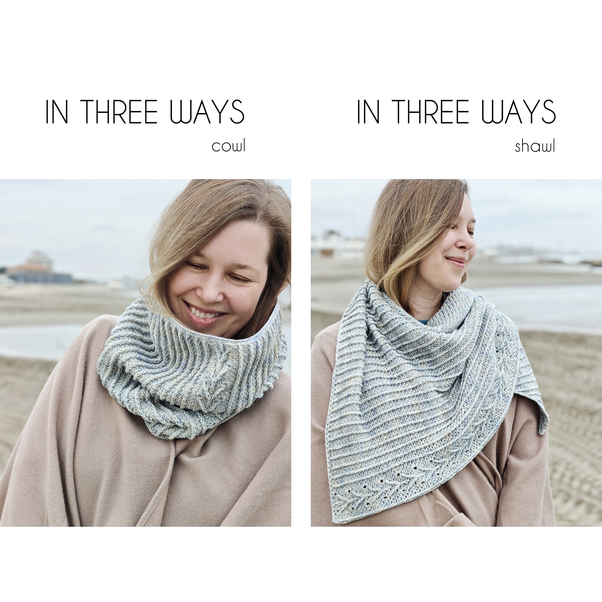 DUO: In Three Ways shawl and cowl