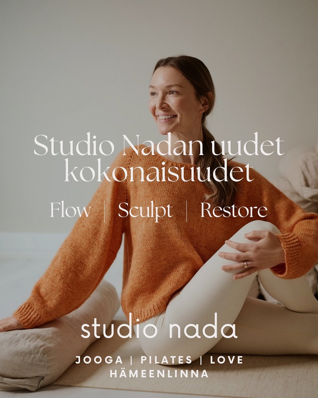 Meill&auml; on ilo esitell&auml; Studio Nadan uudet kokonaisuudet &ndash; Flow, Sculpt ja Restore! 💕

Kokonaisuudet on luotu auttamaan sinua luomaan juuri sinulle sopivin harjoitus, jossa haaste ja palautuminen l&ouml;yt&auml;v&auml;t tasapainon. Ku