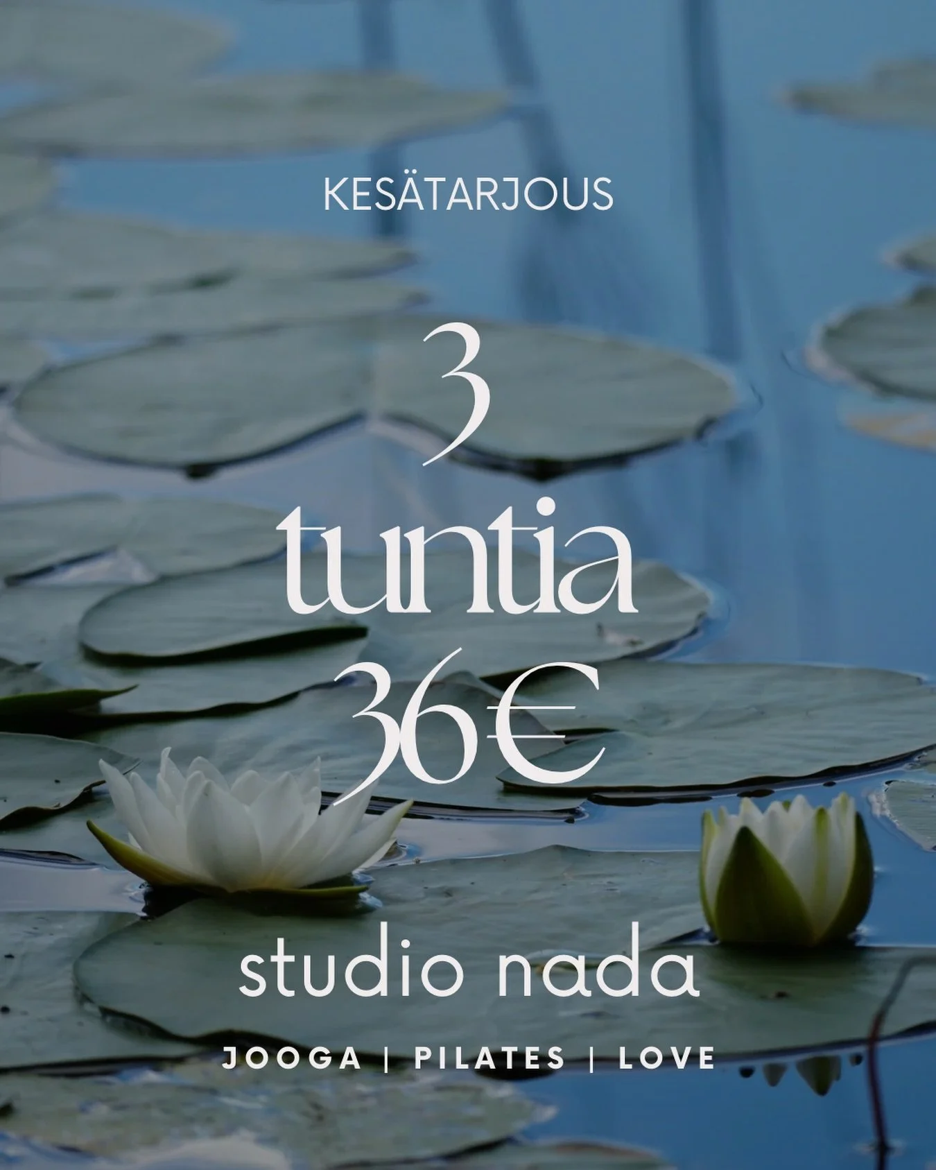 Nauti s&auml;&auml;nn&ouml;llisest&auml; jooga- ja pilatesharjoituksesta l&auml;pi kes&auml;n ja nappaa itsellesi Studio Nadan kes&auml;korttitarjous! 🌼

Saatavilla 1. kes&auml;kuuta alkaen verkkokaupastamme. Linkki biossa 🧡

📸: @someaki_

.
.
.
#