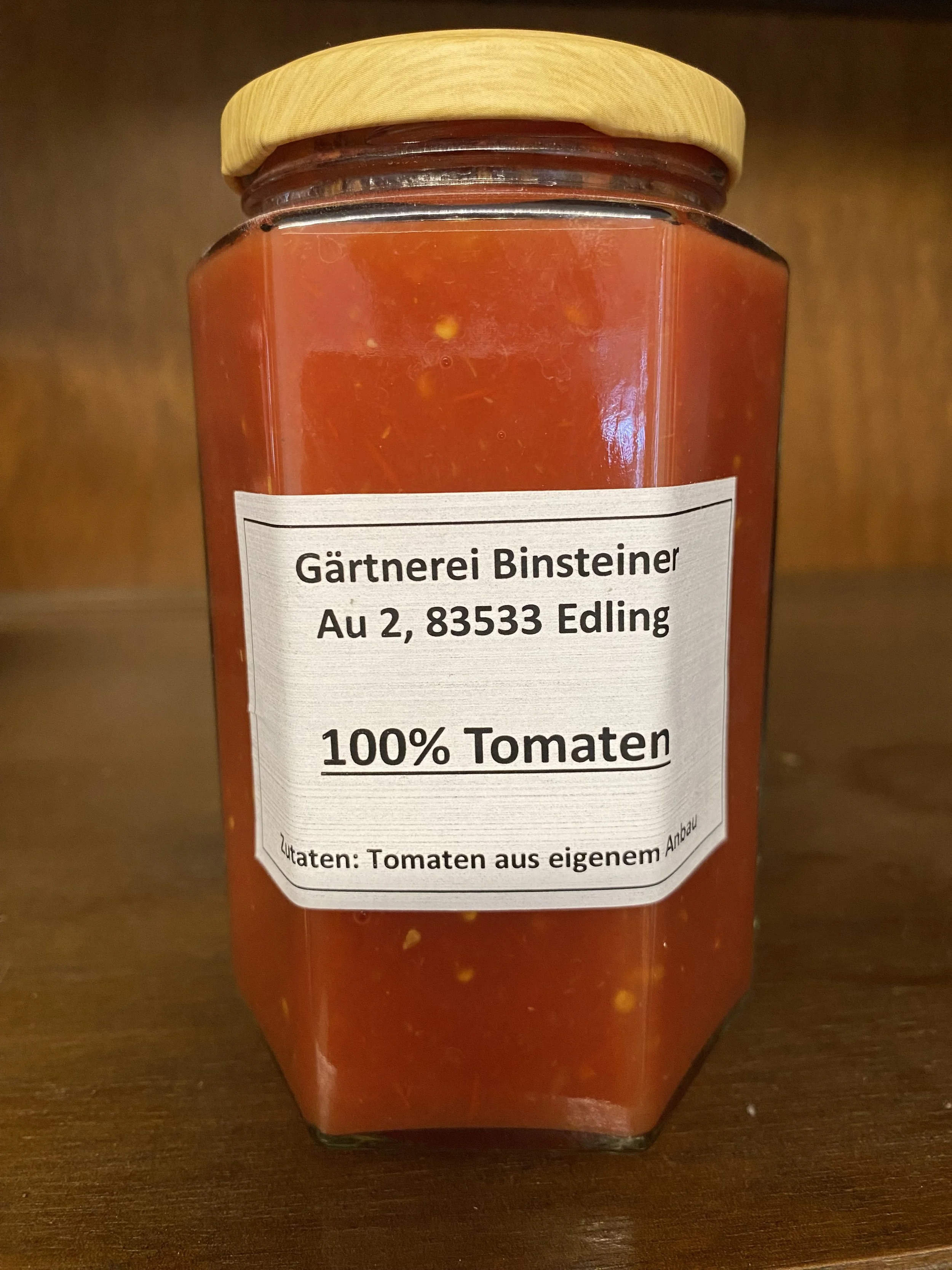 eingekochte Tomaten im Glas 450g