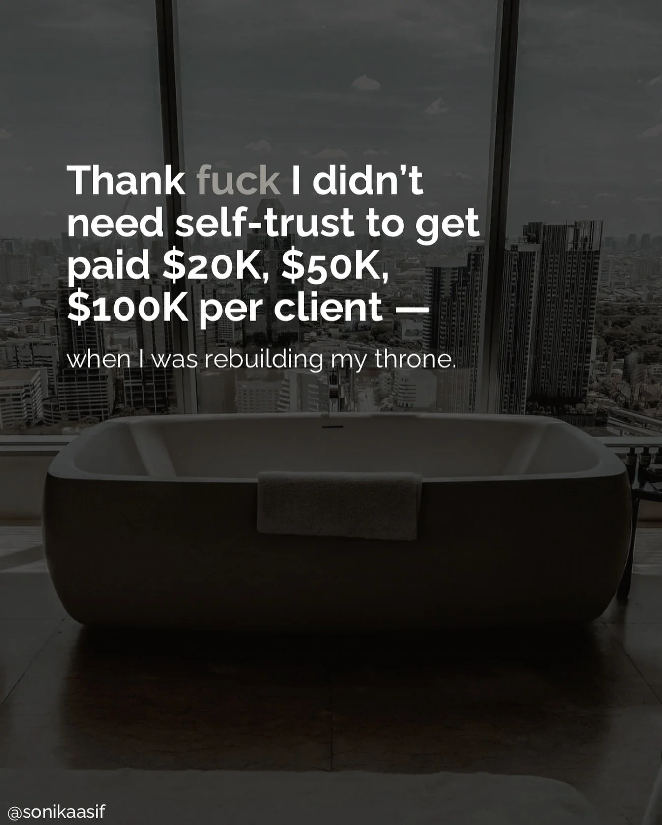 The biggest lie that came undone when I had to rebuild myself after collapsing multi-million-dollar, outdated thrones:

&ldquo;You need to trust before cash can move.&rdquo;

Cool story bro.

Except that is the fastest way to create years of confusio