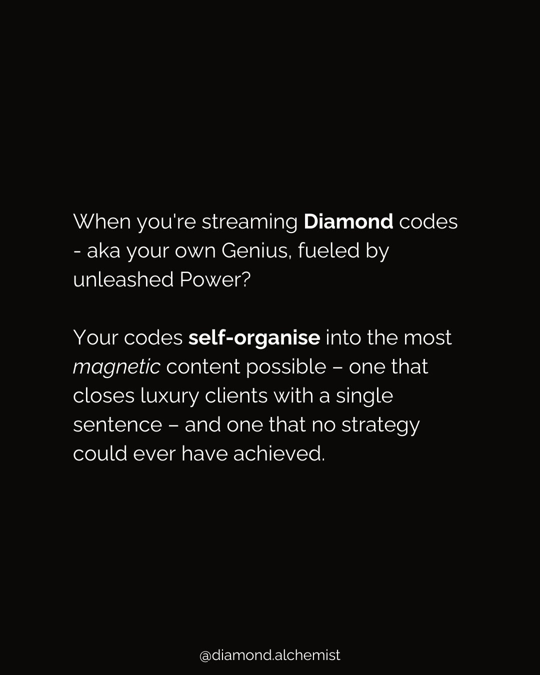 I&rsquo;m just going to leave this here. 😉
DM me to enter your own Diamond Mine. 💎