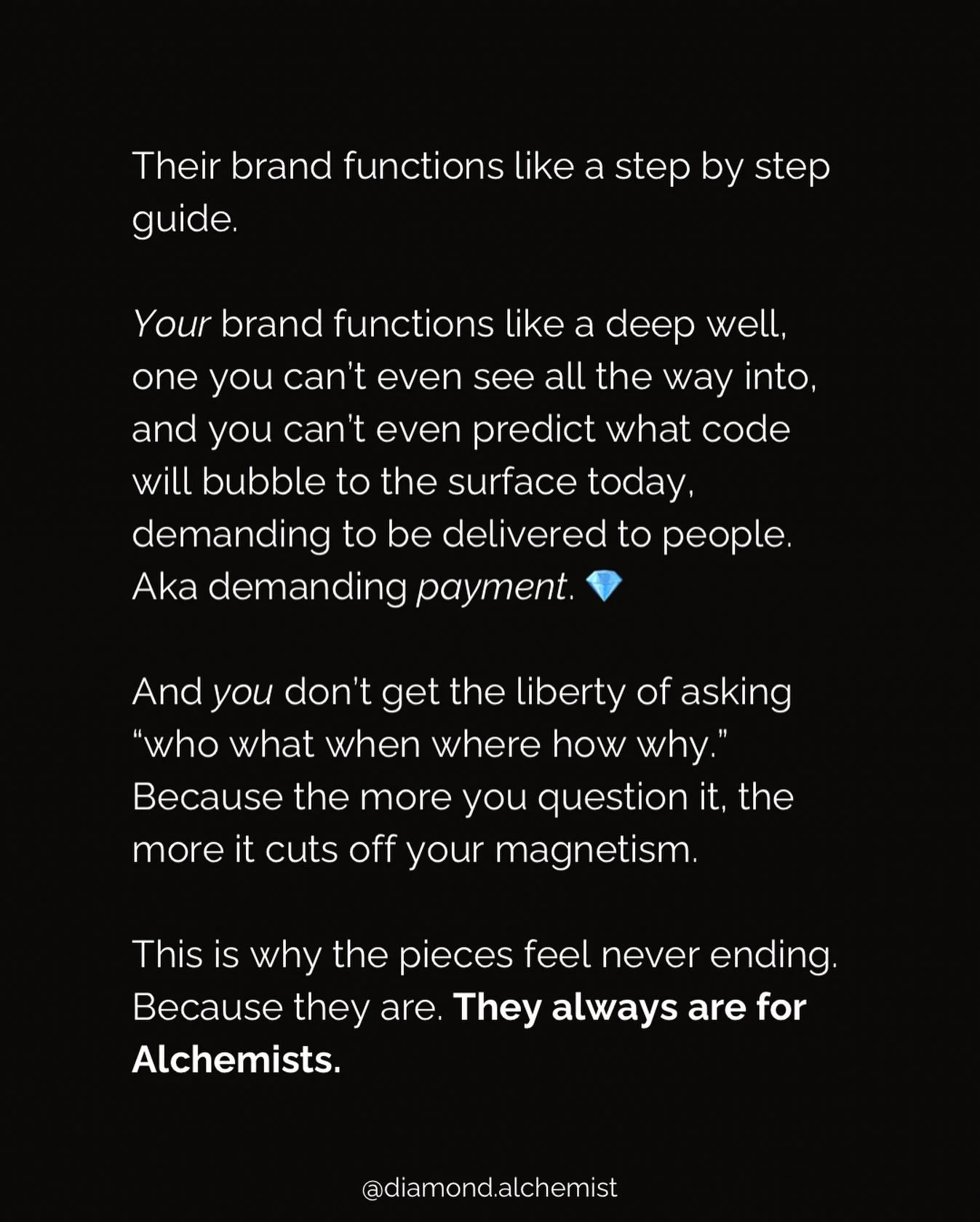 You&rsquo;re struggling to position yourself and feel clarity about what you do &mdash;

Because your standard of clarity is being derived from people with a one-dimensional Genius (people who haven&rsquo;t and may never unlock higher octaves).

In t