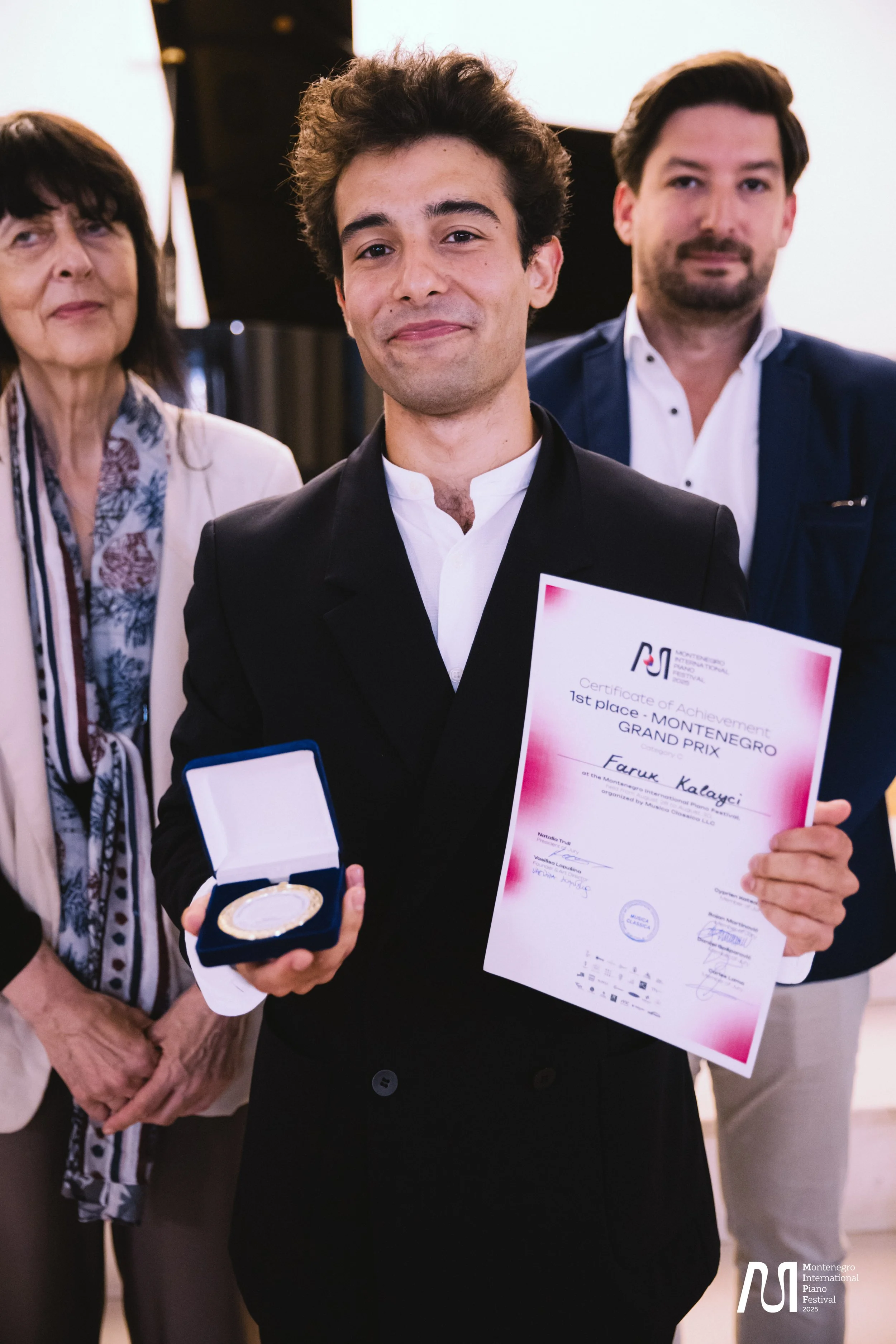Grand Prix of the Montenegro International Piano Festival 2025 Awarded to Faruk Kalayaci