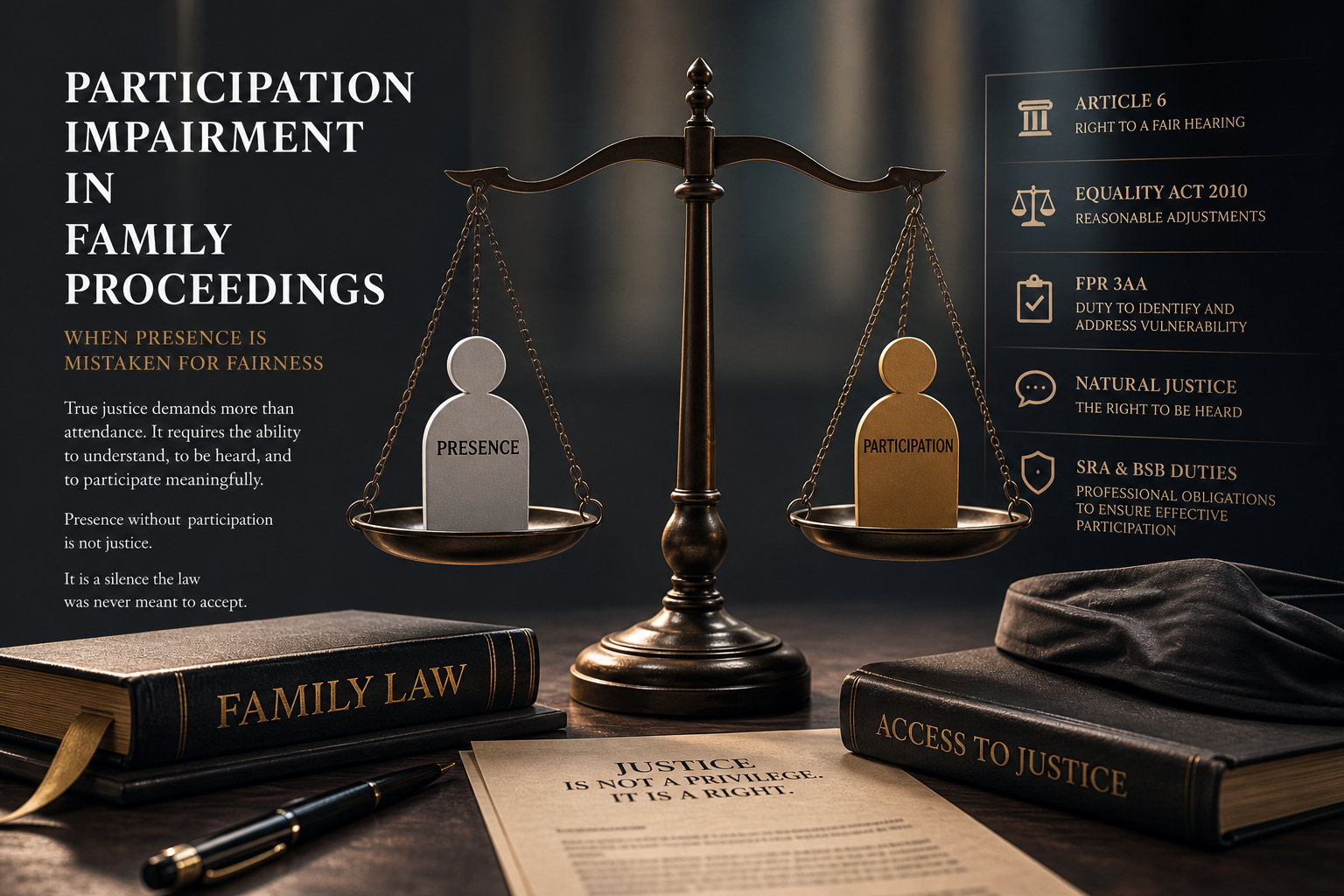 Participation Impairment in Family Proceedings: When Presence Is Mistaken for Fairness