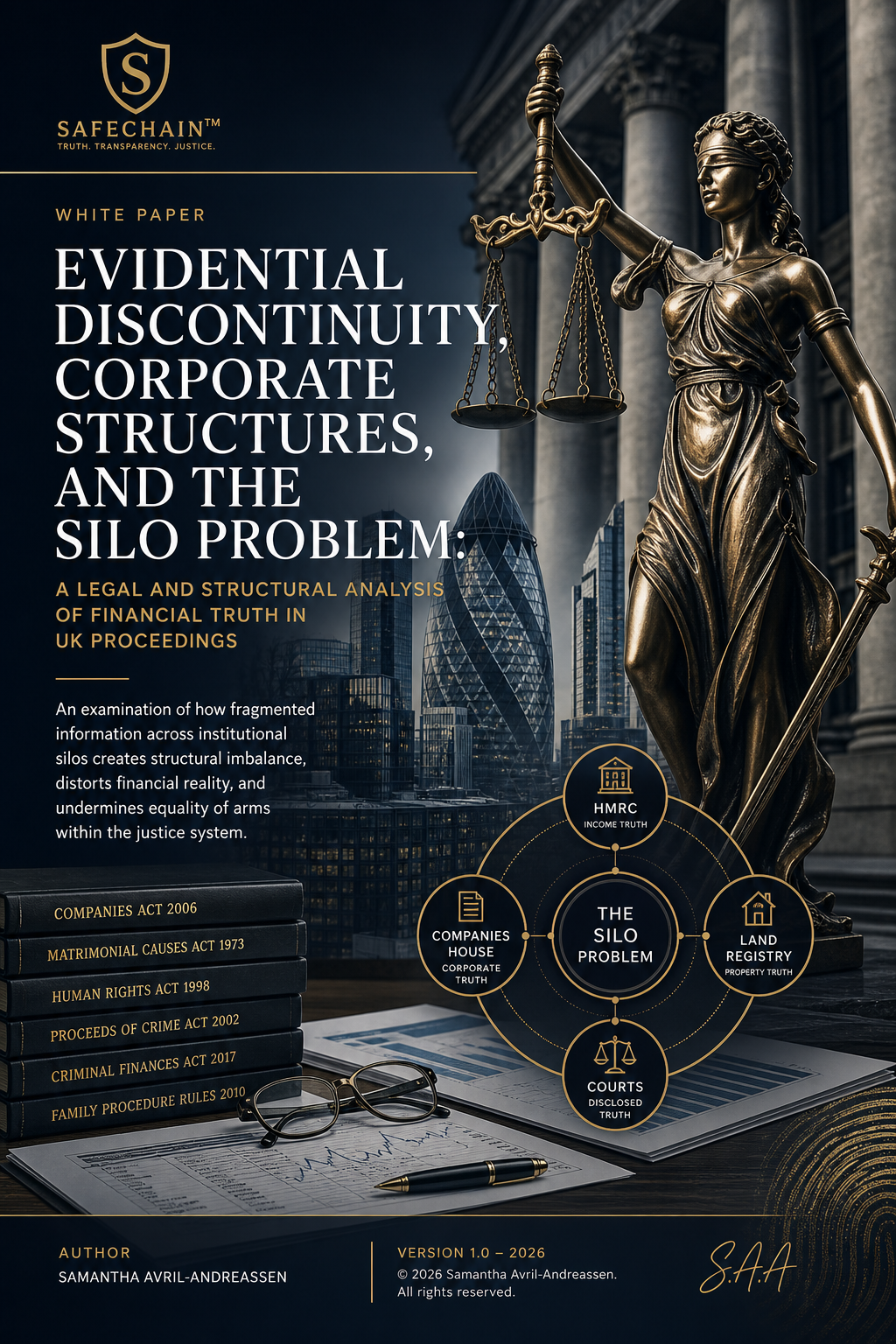 WHITE PAPER  - Evidential Discontinuity, Corporate Structures, and the Silo Problem:A Legal and Structural Analysis of Financial Truth in UK Proceedings 