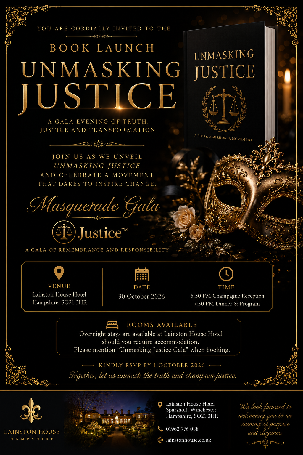 UNMASKING JUSTICE - The Masquerade Gala™A Night of Truth, Reclamation and New History