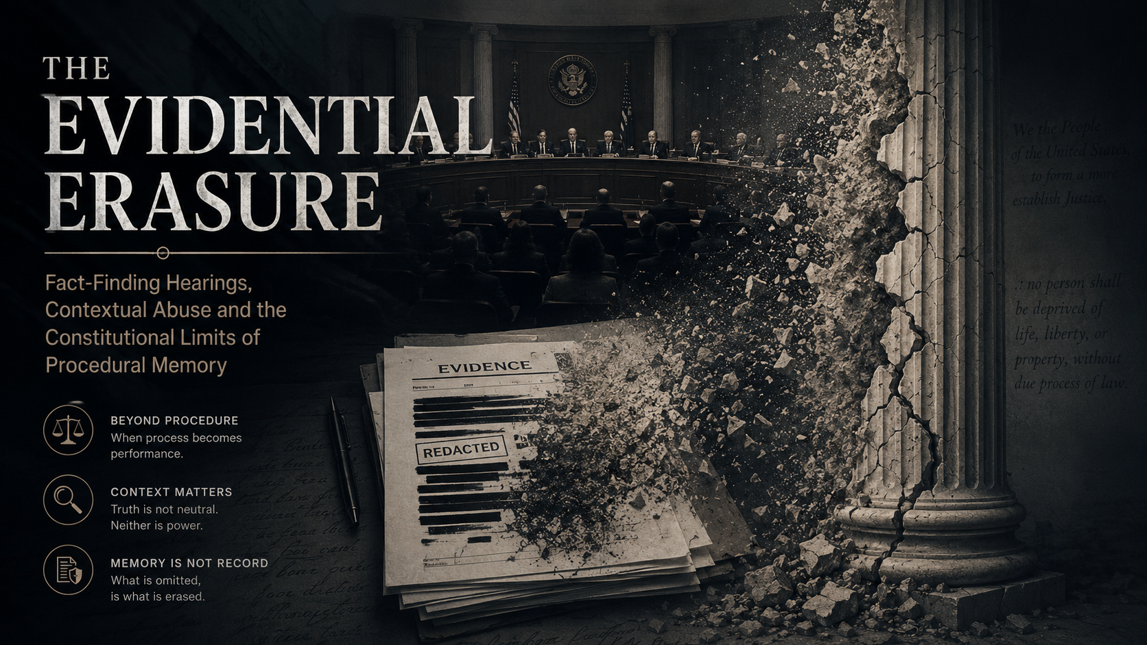 THE EVIDENTIAL ERASURE