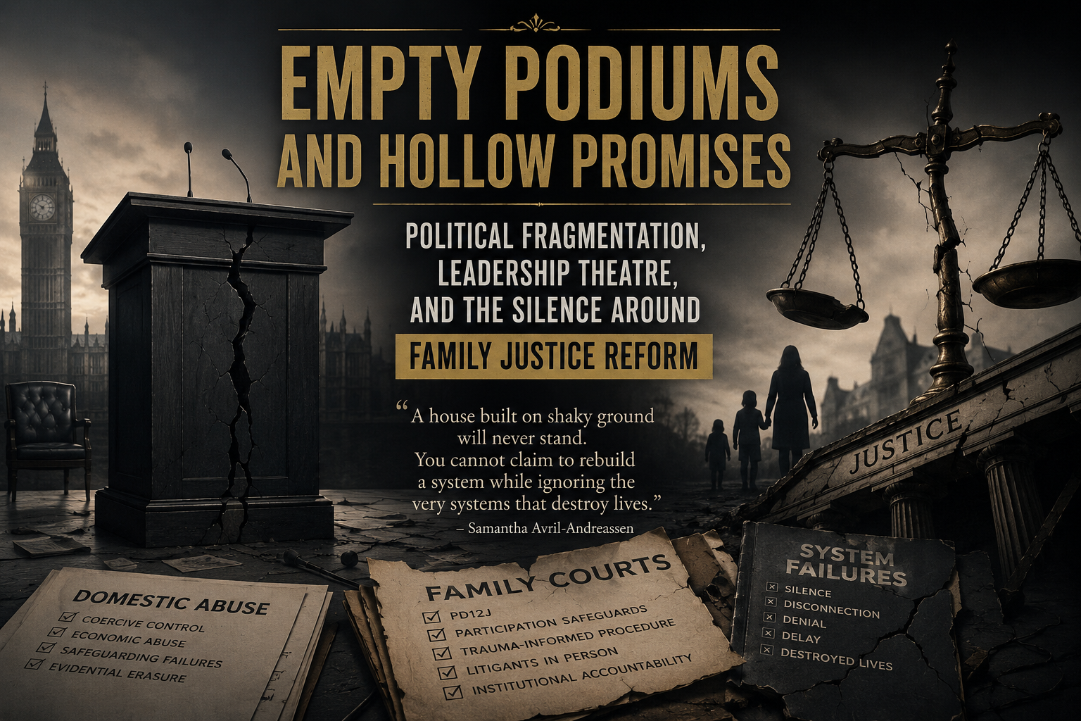 EMPTY PODIUMS AND HOLLOW PROMISES