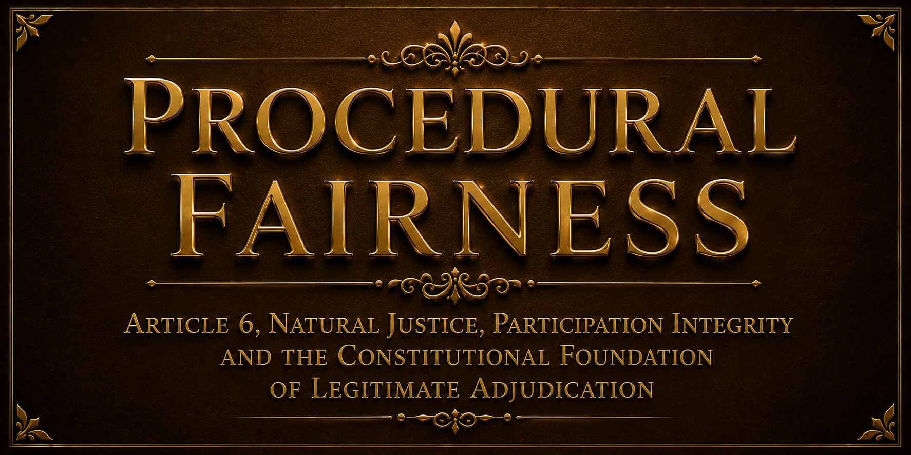PROCEDURAL FAIRNESS