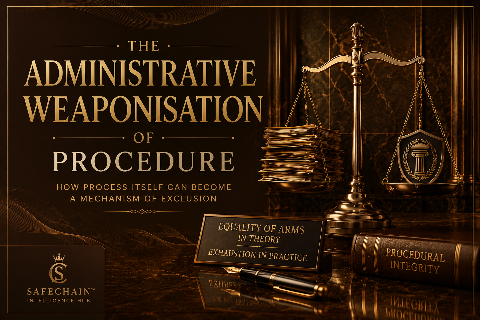 THE ADMINISTRATIVE WEAPONISATION OF PROCEDURE