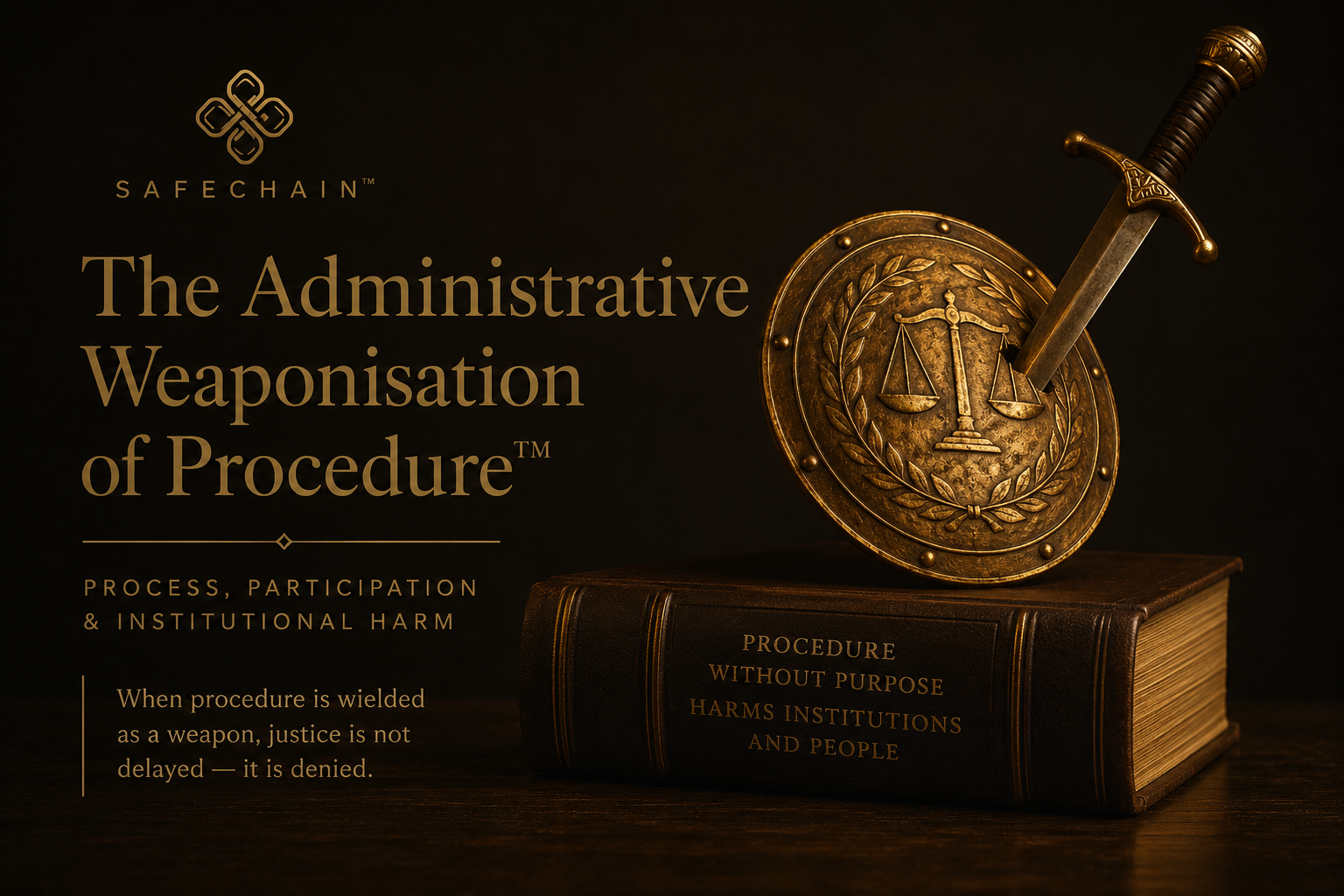 THE ADMINISTRATIVE WEAPONISATION OF PROCEDURE™