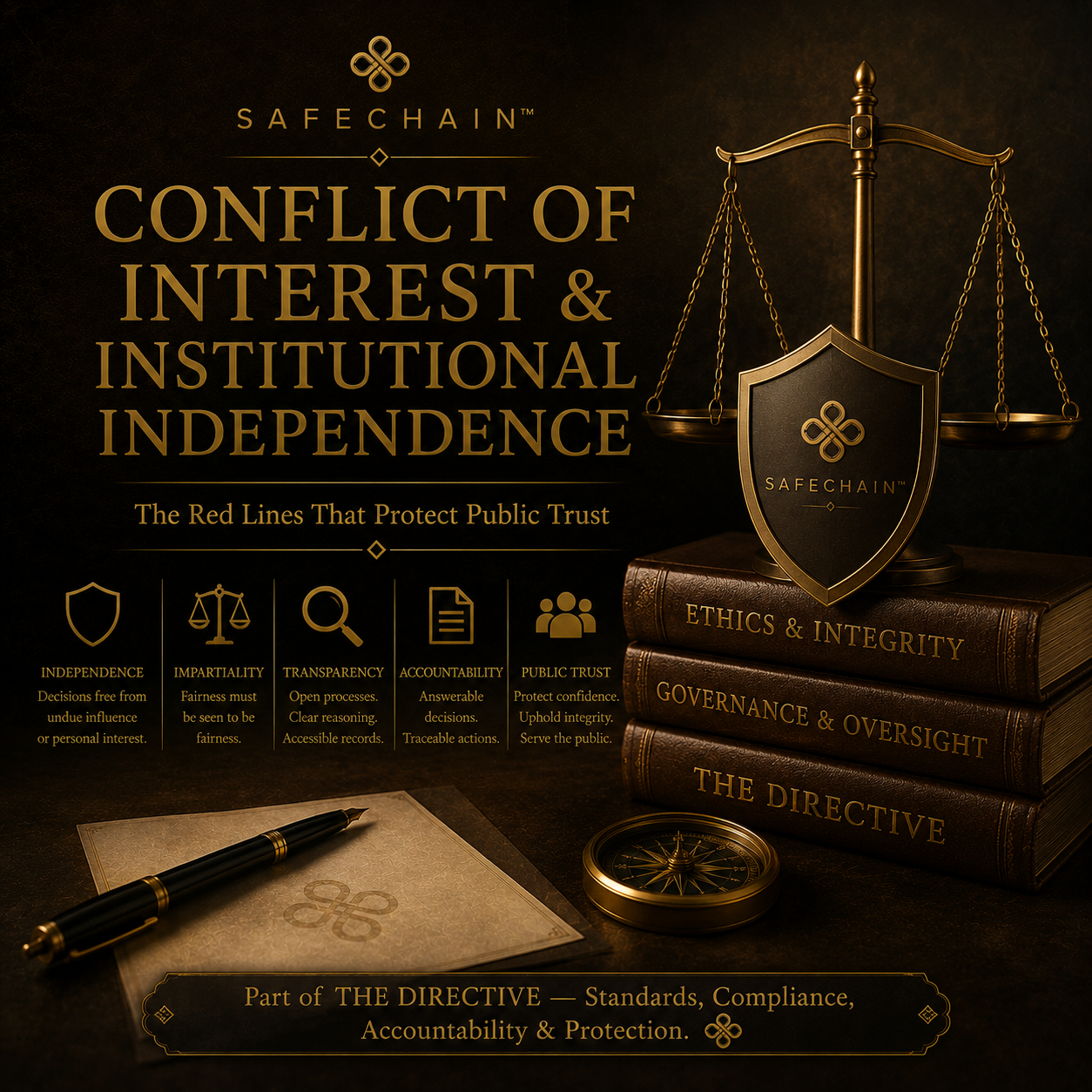 CONFLICT OF INTEREST &amp; INSTITUTIONAL INDEPENDENCE