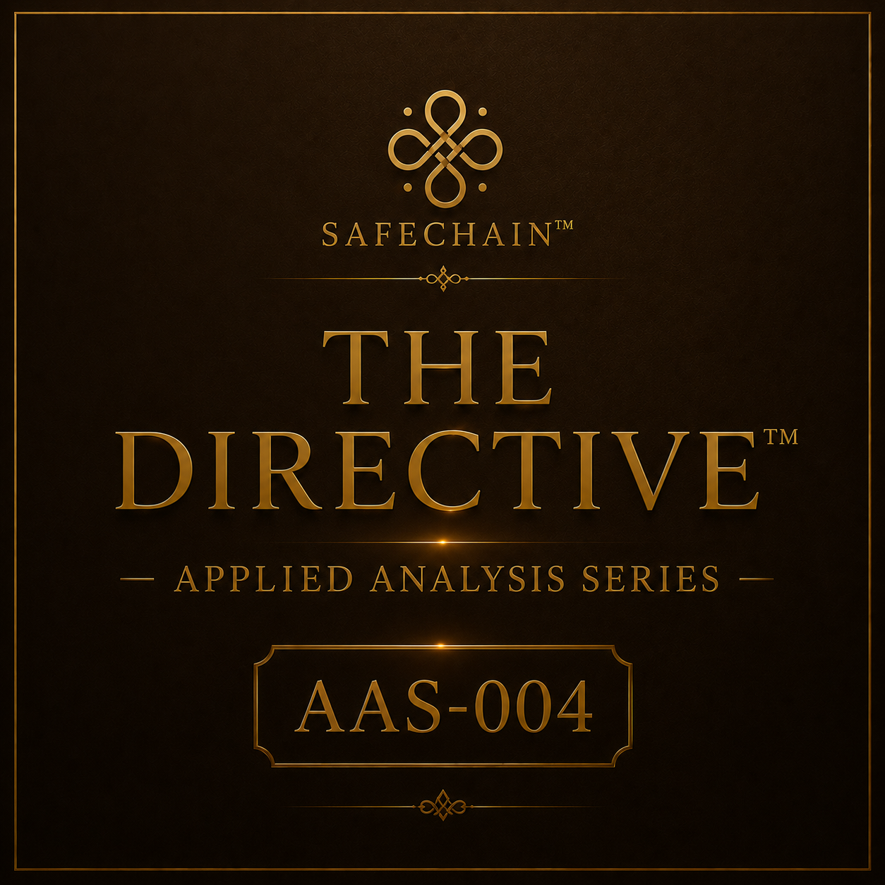 APPLIED INSTITUTE ANALYSIS SERIES —AIAS-004