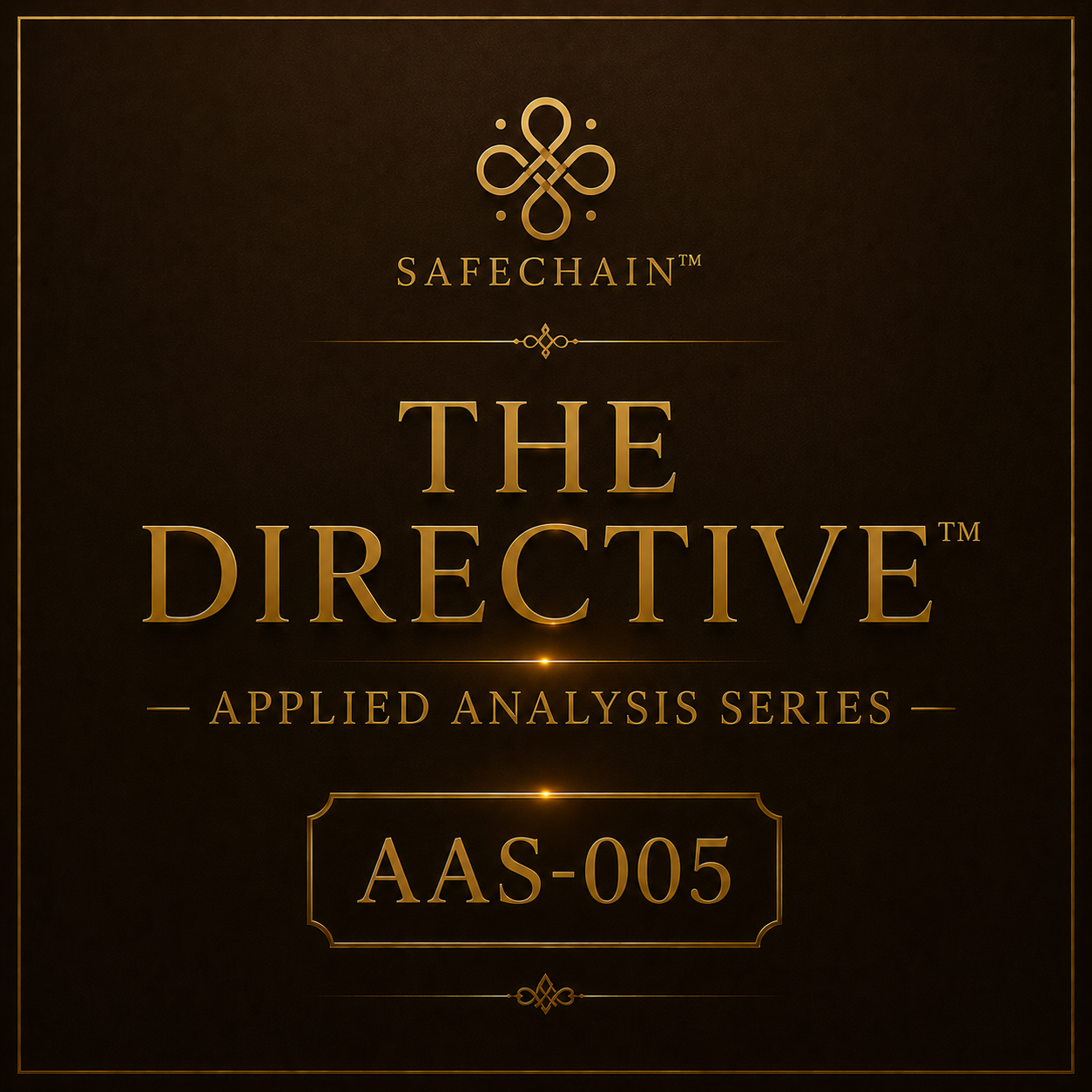 APPLIED INSTITUTE ANALYSIS SERIES —AIAS-005
