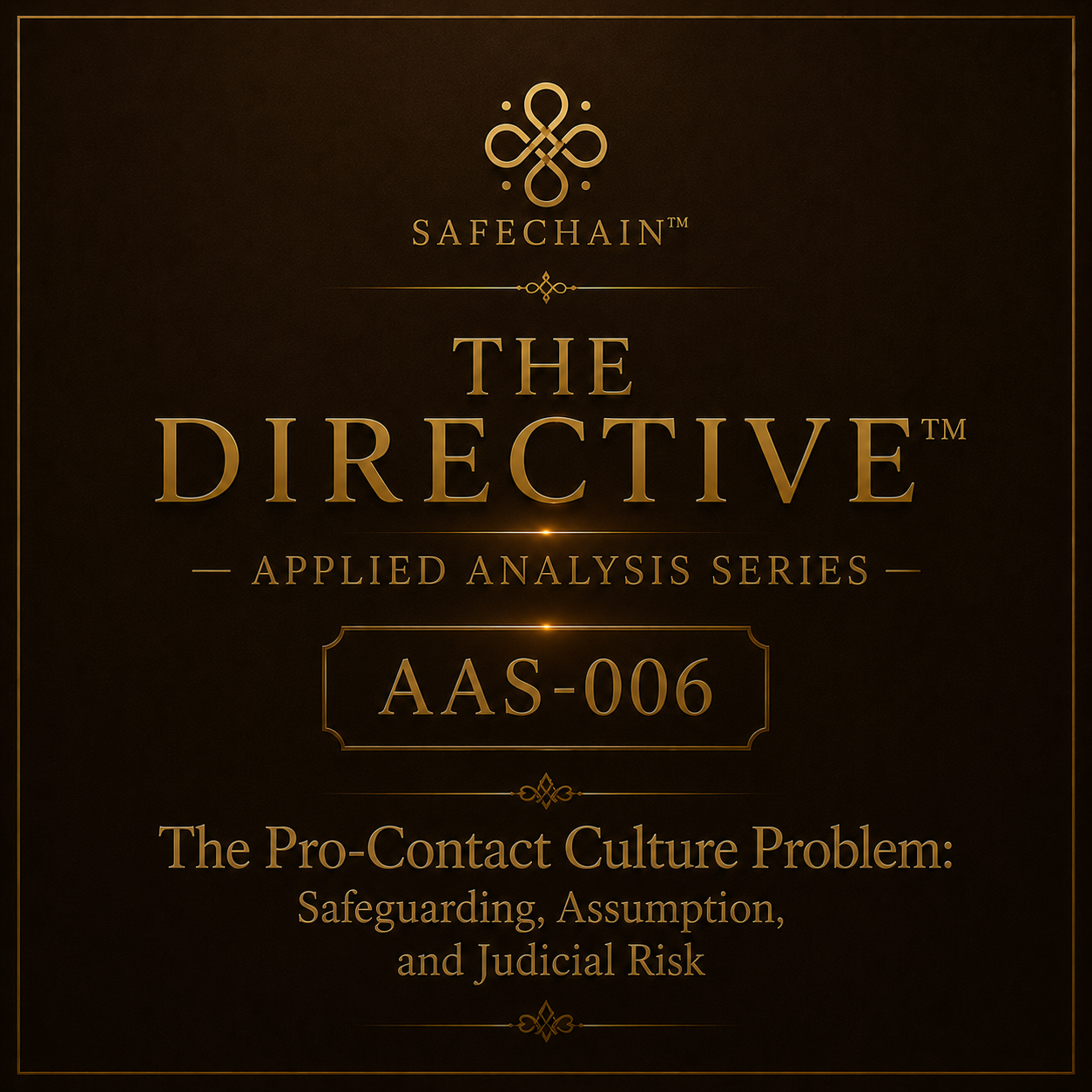 APPLIED INSTITUTE ANALYSIS SERIES —AIAS-006