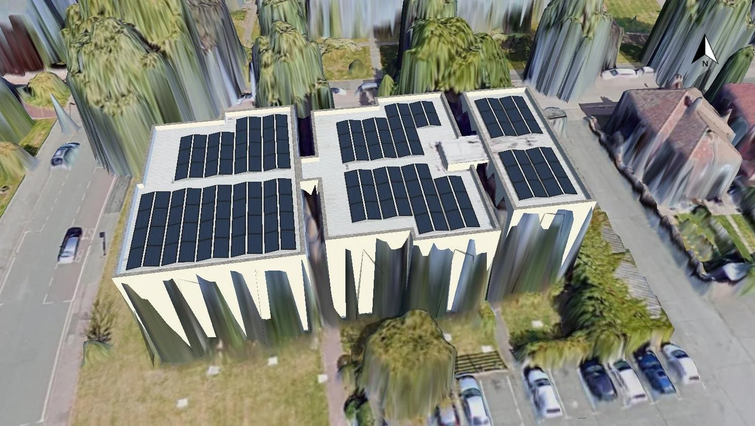 76.68 kWp Solar PV Design for a Multi-Flat Residential Development in Sutton
