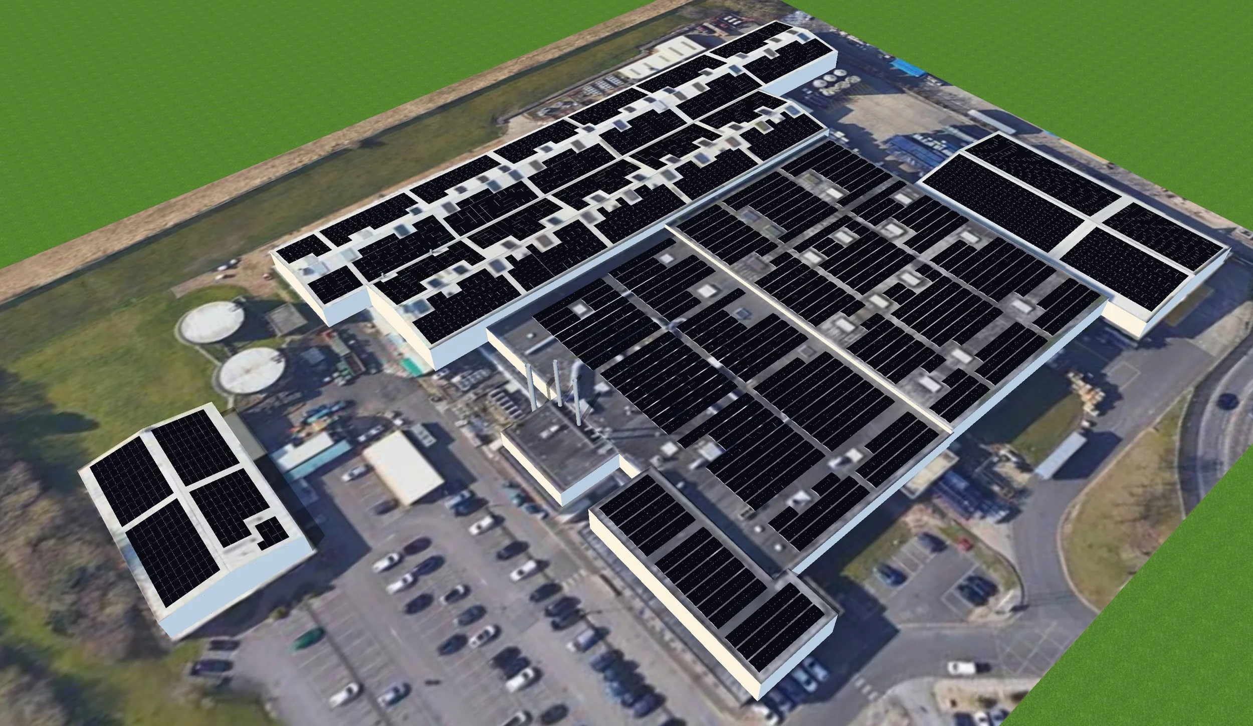 2.48 MWp Solar PV Detailed Design for an Automotive Manufacturing Site