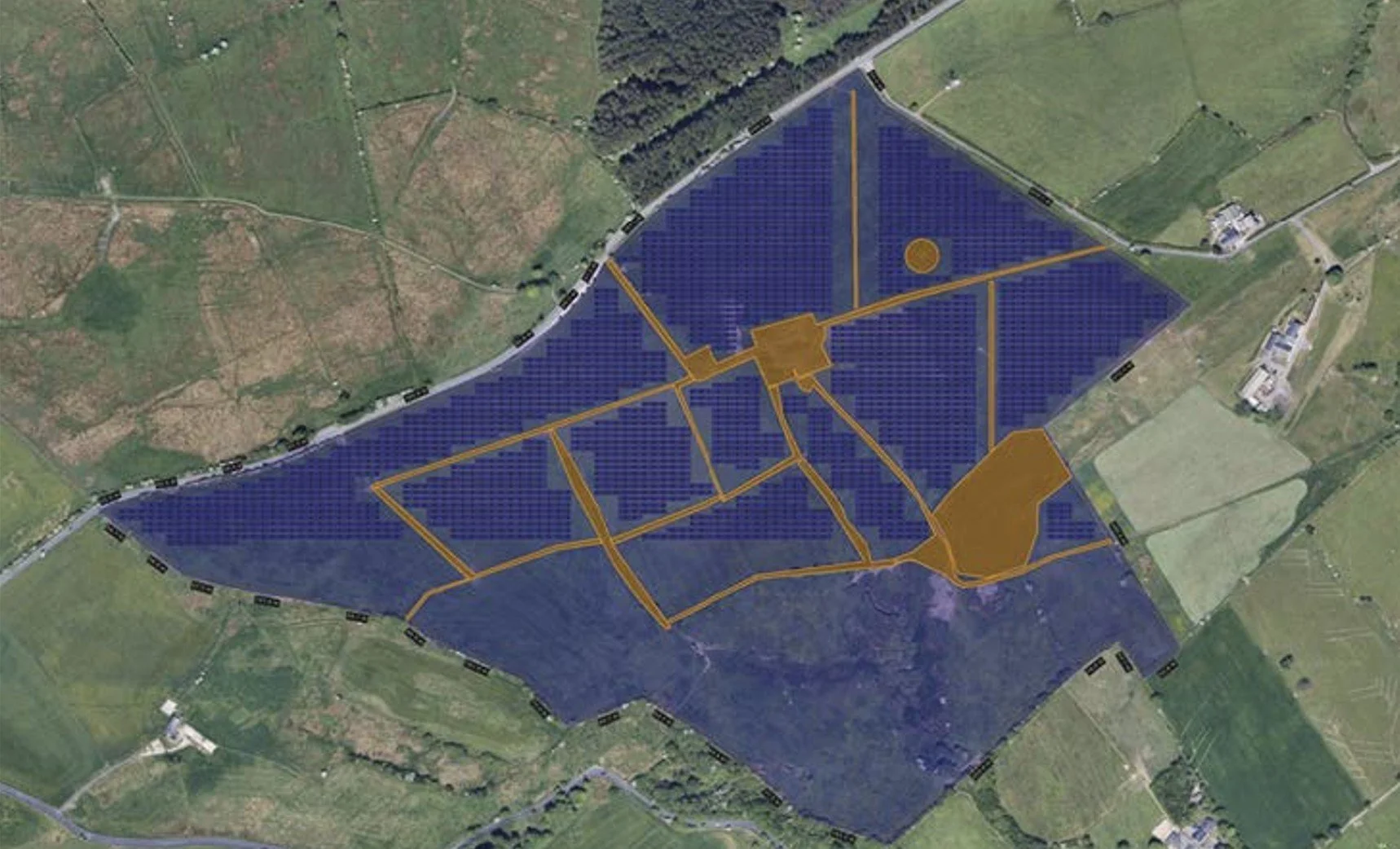 30.00 MWp Ground-Mounted Solar PV Concept for a Farm Site in Lancashire