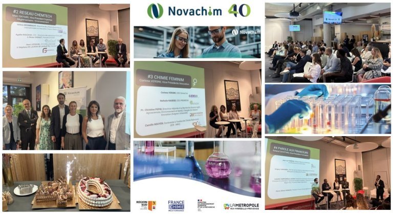 Novachim fête 40 ans d’actions au service de l’innovation de la filière Chimie et Matériaux ! 