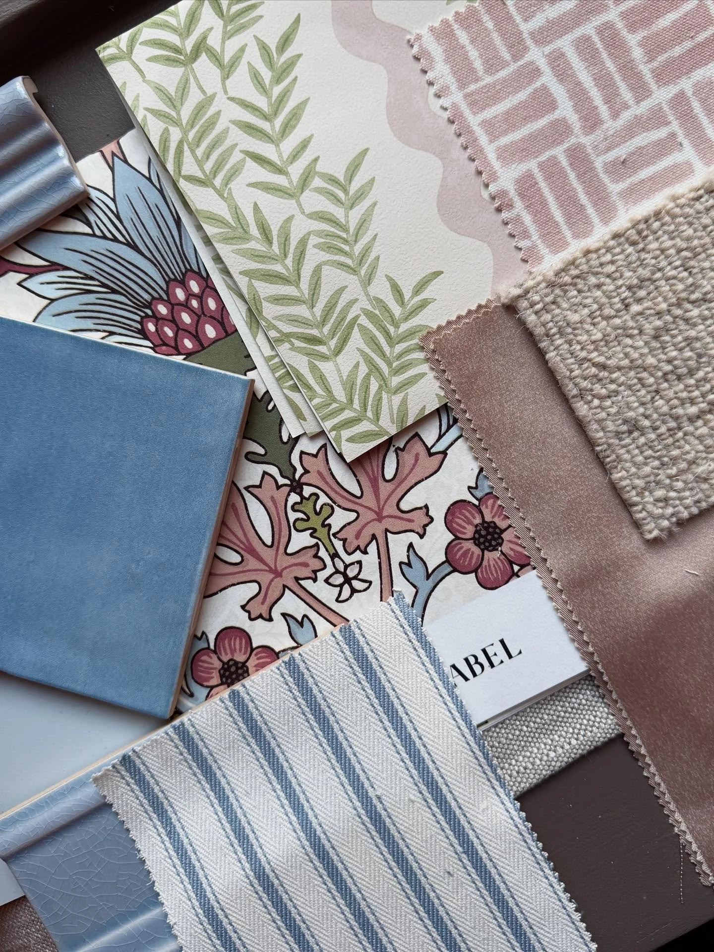 Collating the final few samples ready for another Client Presentation on Thursday! 👀🤩