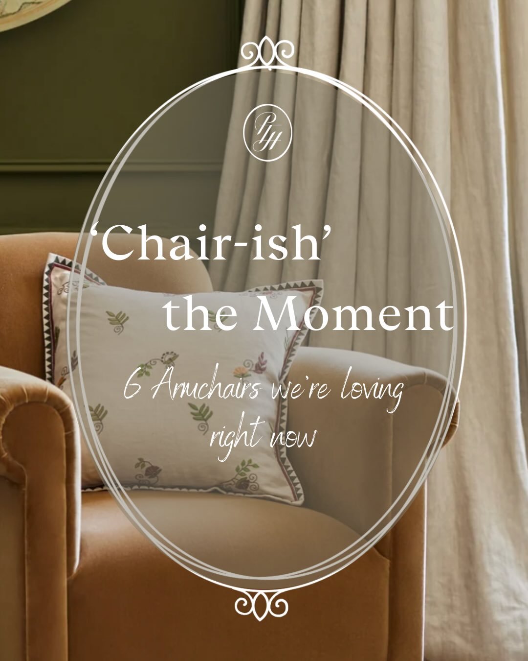 &hellip; See what we did there?! 😉😂
As we pull together schemes for various projects, naturally we sometimes come across stand-out pieces that we just can&rsquo;t forget about, and armchairs really seem to be having a moment right now?! 
These are 