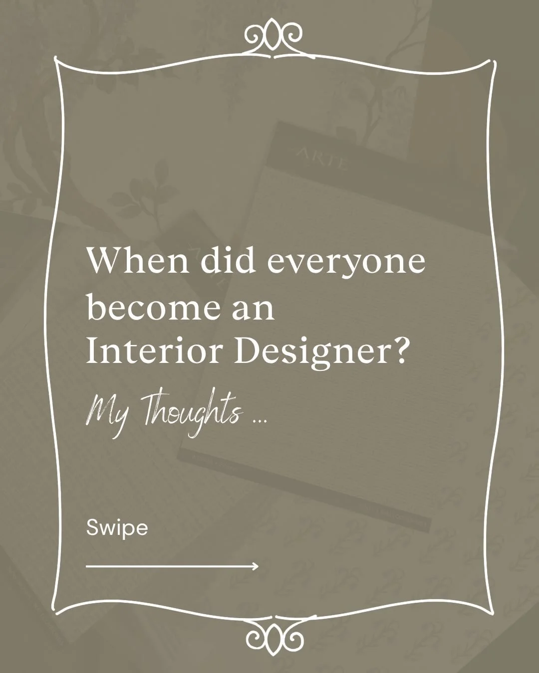 As many of you may have seen, @alexandriadauley shared a brilliant and thought provoking post recently, addressing the blurring of the &lsquo;Interior Design&rsquo; profession. These are my own thoughts. 

On the whole, I agree.
The irresponsible mis