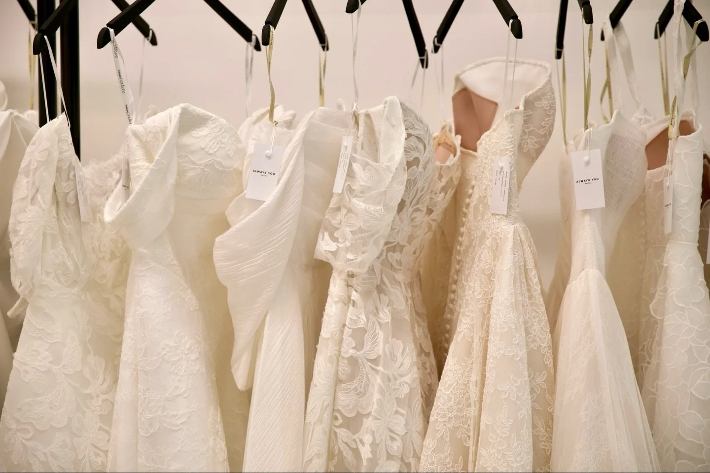Your dream wedding dress moment starts here ✨

Book your appointment at Always You to explore breathtaking gowns by Kelly Lin, Jenny Yoo and our curated exclusive Sample Sale Collection featuring one-of-a-kind styles at special pricing.

Dresses made