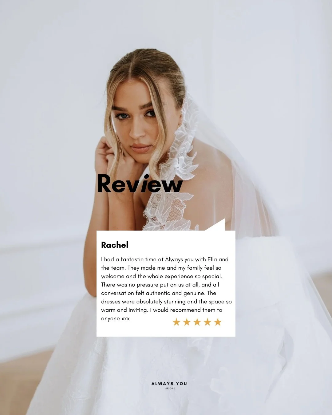 So grateful for all the amazing Google reviews these past few weeks. It means the world 🌍 

Ready to find your dress? Book your appointment via our website 🦢