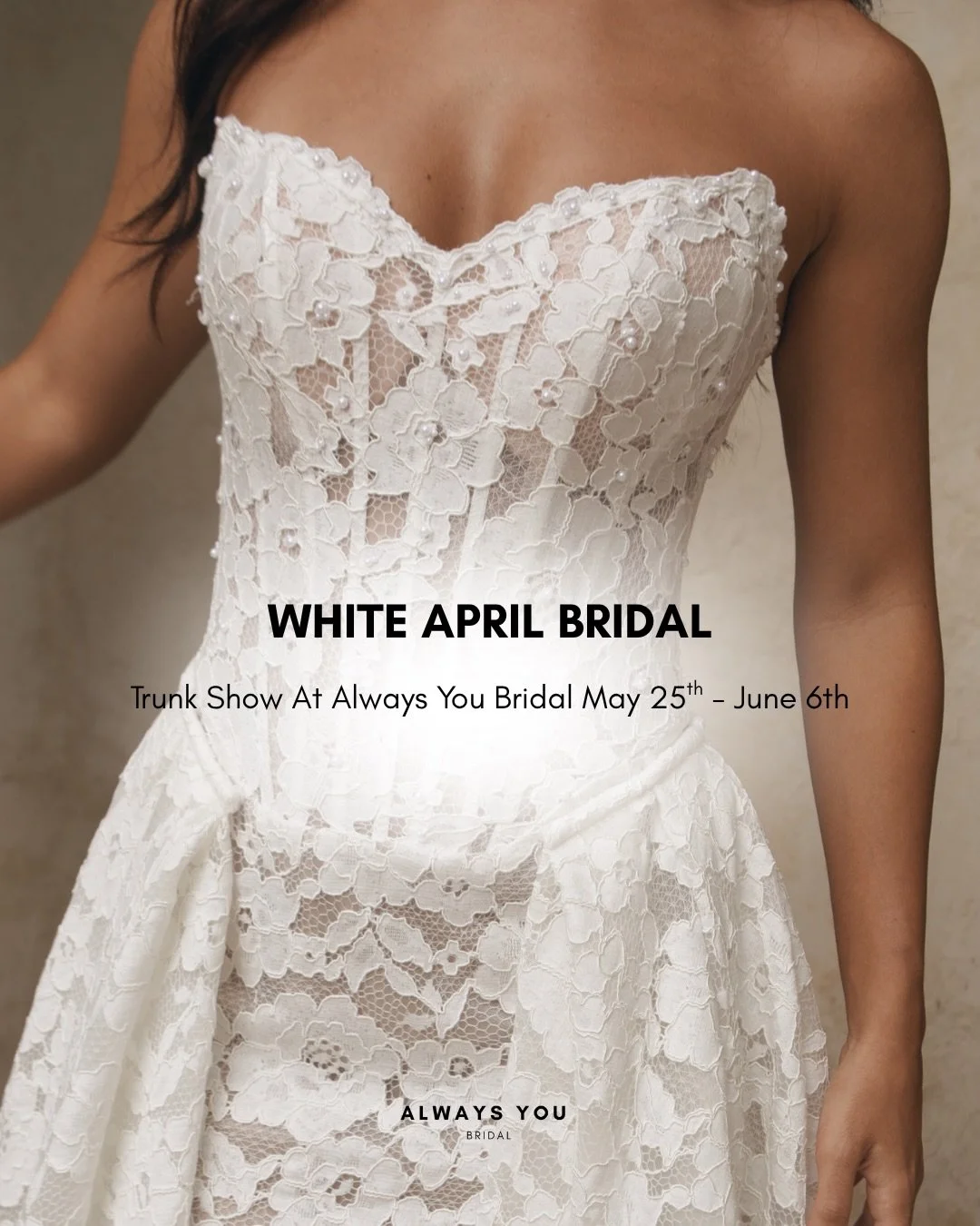 If you&rsquo;ve been dreaming of white lace dresses&hellip; this is your sign 🤍 White April Bridal available at Always You for a limited time only! 🦢