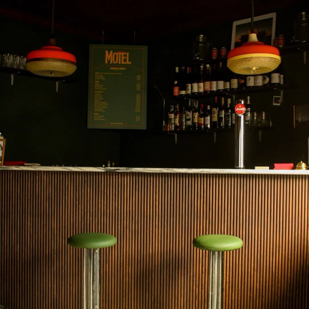 The heart of @barmotel_ericeira .
We spent a lot of time with the owners shaping this bar, finding the right rhythm for the slatted front, adjusting tones, matching it to the floor we selected together, and finally placing that one-piece marble top.
