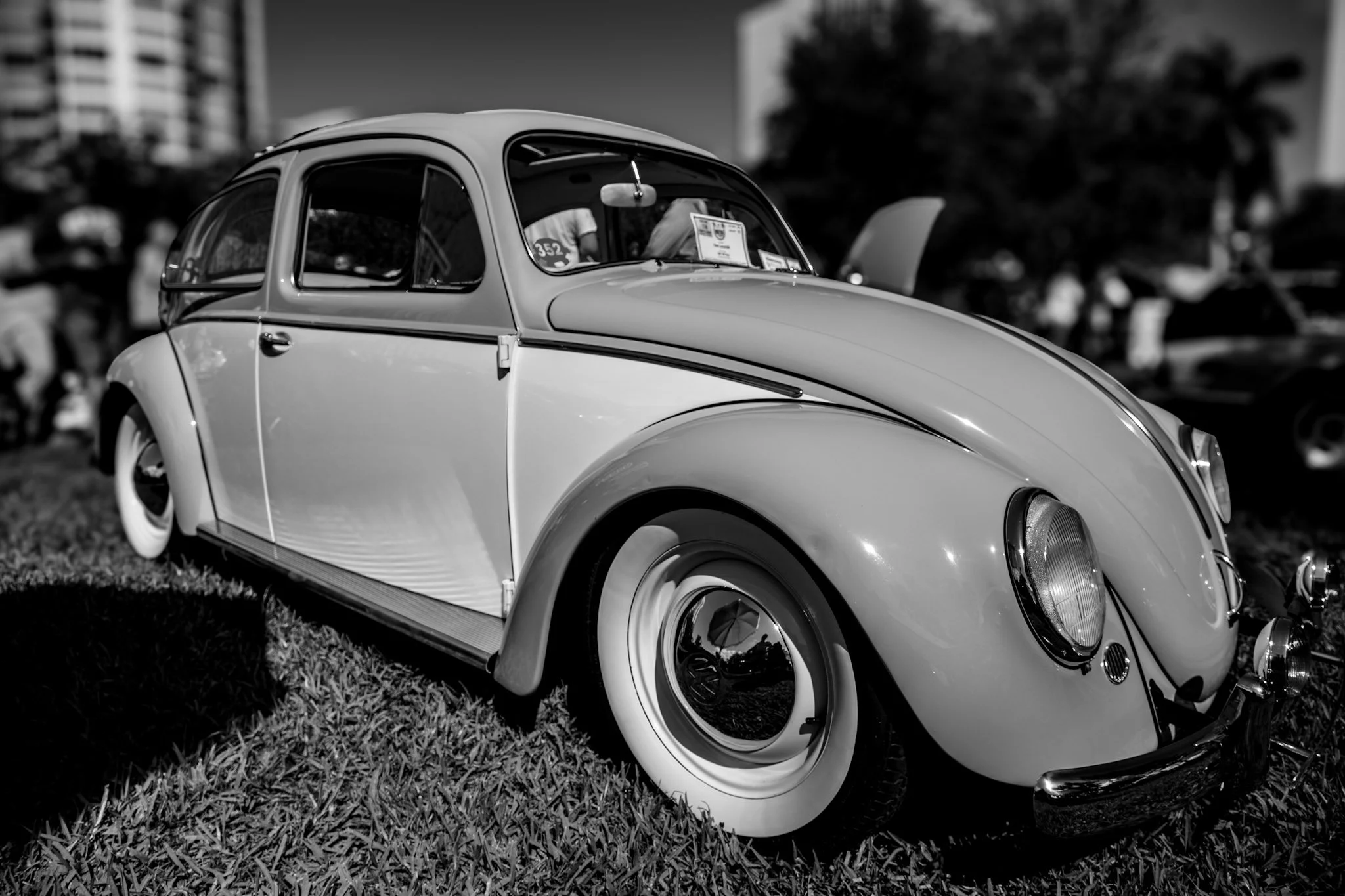 Classic 1962 VW Bug. 99% restored with a few door dings intentionaaly left. Survivor Car at St. Pete Car show.