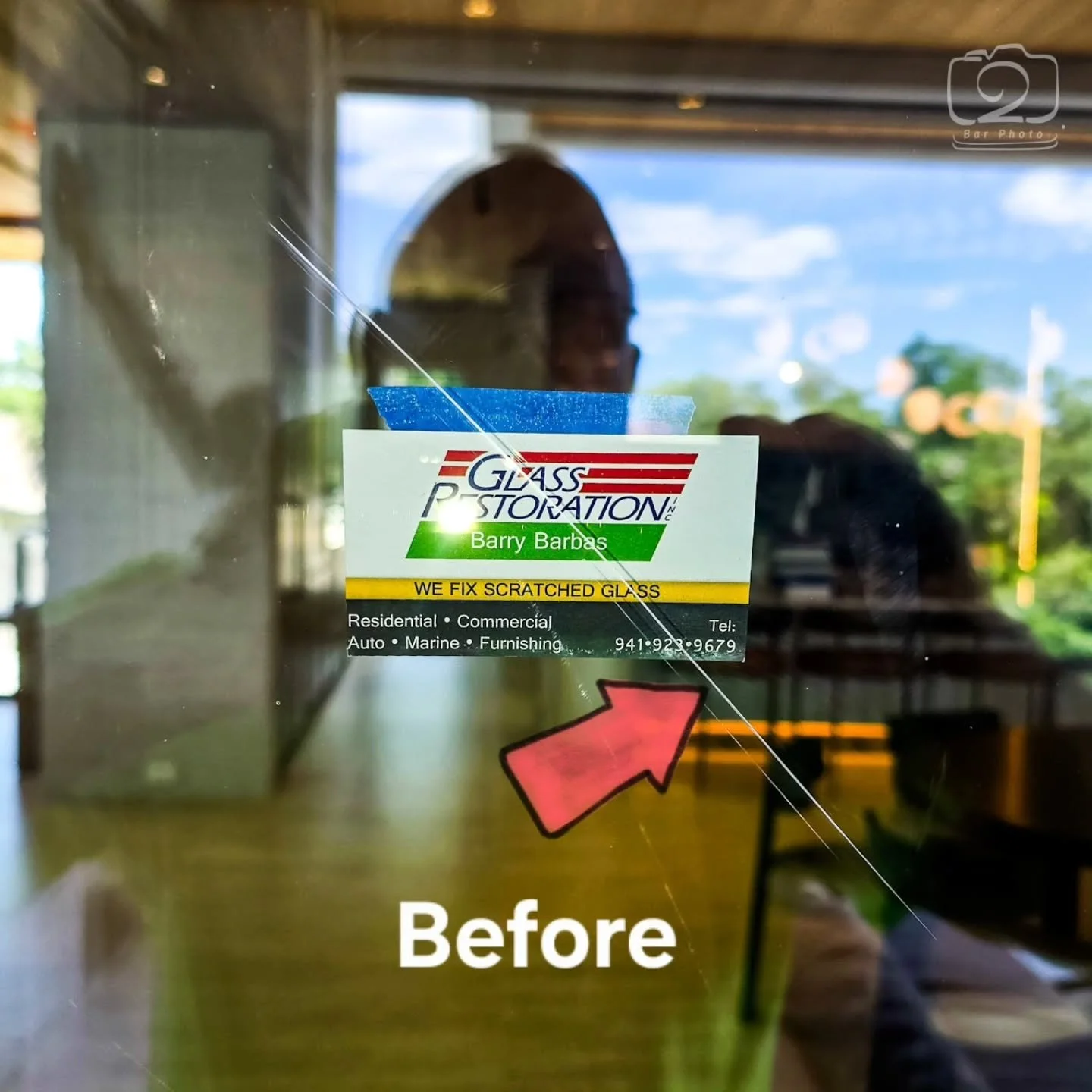 We just saved a $5,000 slider, repaired it  for a few hundred bucks. The Very custom high end Tampa builder shook my hand with a big smile and said "You are our guys from now on". #WeFixScratchedGlass #scratchedglass #scratchedglassrepair, 