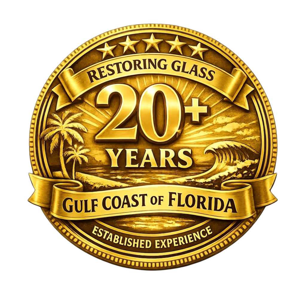 Glass Restoration Inc. — 20 years of verified glass scratch repair and restoration serving Pasco County and the Florida Gulf Coast since 2005.
